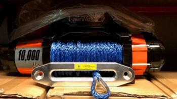 4x4 lier met rope TigerWinch 10.0i SR bootlier met liertouw